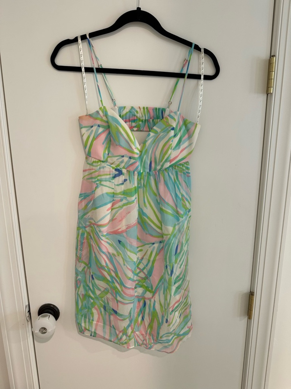 Lilly Pulitzer Pastel Pink Green Blue Print Mini Dress